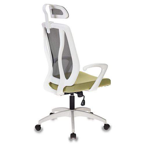 Кресло для руководителя Бюрократ MC-W411-H белый пластик сетка