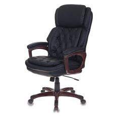 Кресло для руководителя Бюрократ T-9918 рец.кожа+кожзам