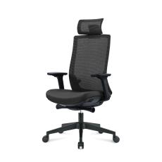 Кресло офисное Norden / Ruby black / черный пластик / черная сетка / черная ткань
