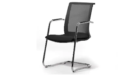 Кресло офисное на польз. SKIN/Ткань Черная/Сетка Черная