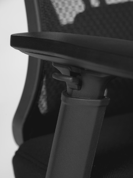 Кресло офисное Norden L-035S / Гарда SL / черный пластик / черная сетка / черная сидушка / крестовина хром