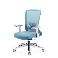 Кресло для руководителя без подголовника Winger II белый каркас и хром ткань CW