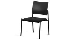 Кресло офисное без подл.Pinko SLW 50/Ткань черная/Пластик черный