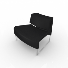 Кресло внешнее закругленное PATH/B (Черный)