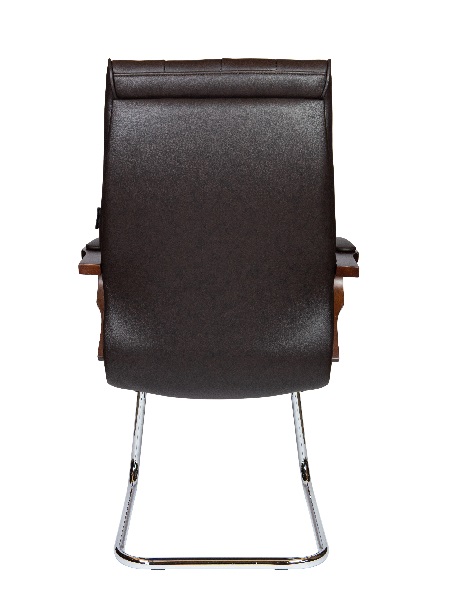Кресло офисное Norden P2338B-L0828 leather / Боттичелли CF / дерево / тем, коричневая кожа