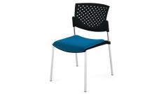 Кресло офисное Butterfly plastic SLW 58/Ткань голубая/Пластик черный