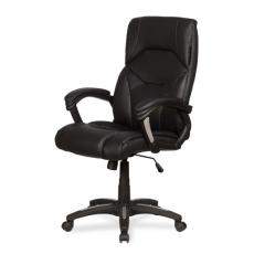 Кресло руководителя бизнес-класса BX-3309 College кожа PU (Черная экокожа)