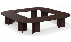 Стол для переговоров 4160х4160х760 LEGNO Conference table 416x416 Legno