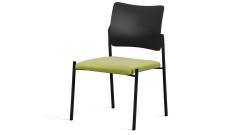 Кресло офисное без подл.Pinko Kiton 08/Ткань зеленая/Пластик черный